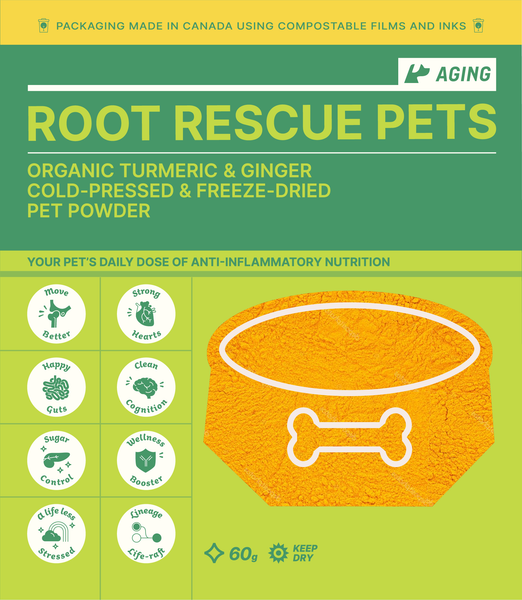 Root Rescue Pets! AGING: Turmeric & Ginger Powder